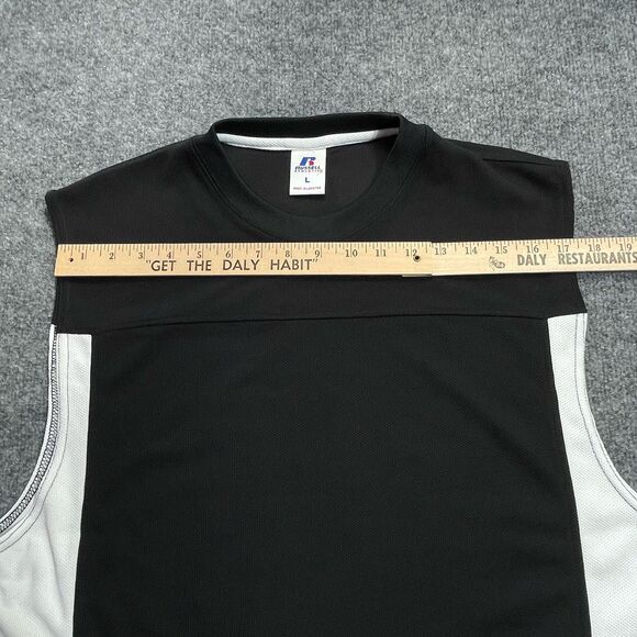 Russell Athletic Tank Top Men’s Extra Large Black White Muscle Shirt Active Wear - Picture 10 of 15